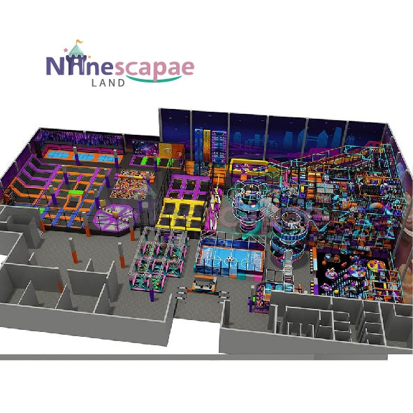 مورد مراكز الترفيه الداخلية المزودة بترامبولين