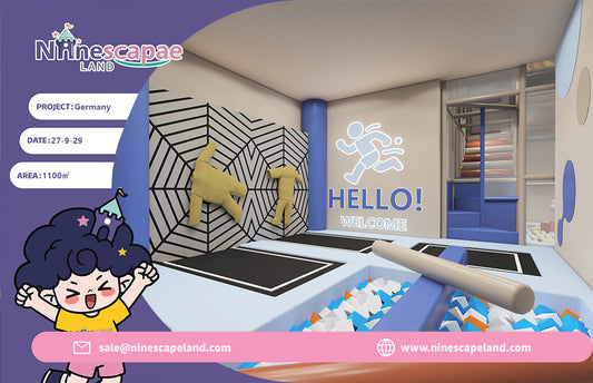 1,100㎡ Large Indoor Playground in Germany: A Multi-Zone Family Play Destination