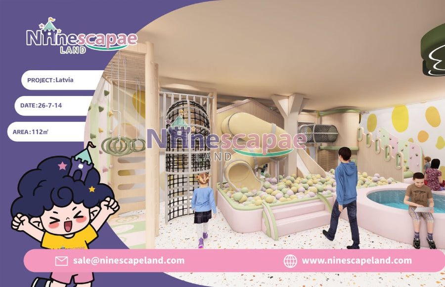 112㎡ Small Indoor Playground Project in the Lativa