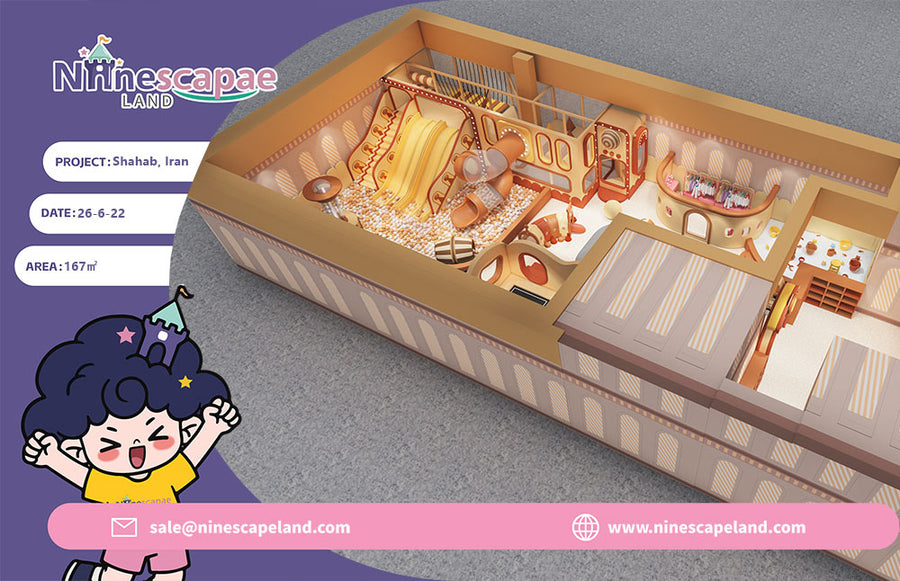 167㎡ Indoor Playground in Shahab | Multi-Zone Children’s Play Area