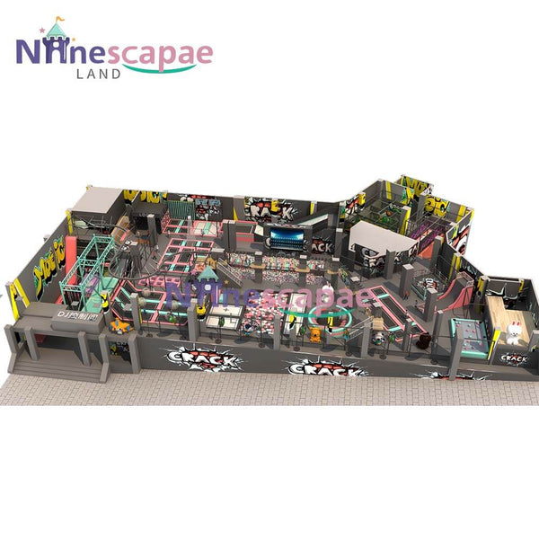 custom best indoor playground trampoline park manufacturer, there have various amusement rides, such as jump trampoline, ball pit, slide, jungly gym, and more