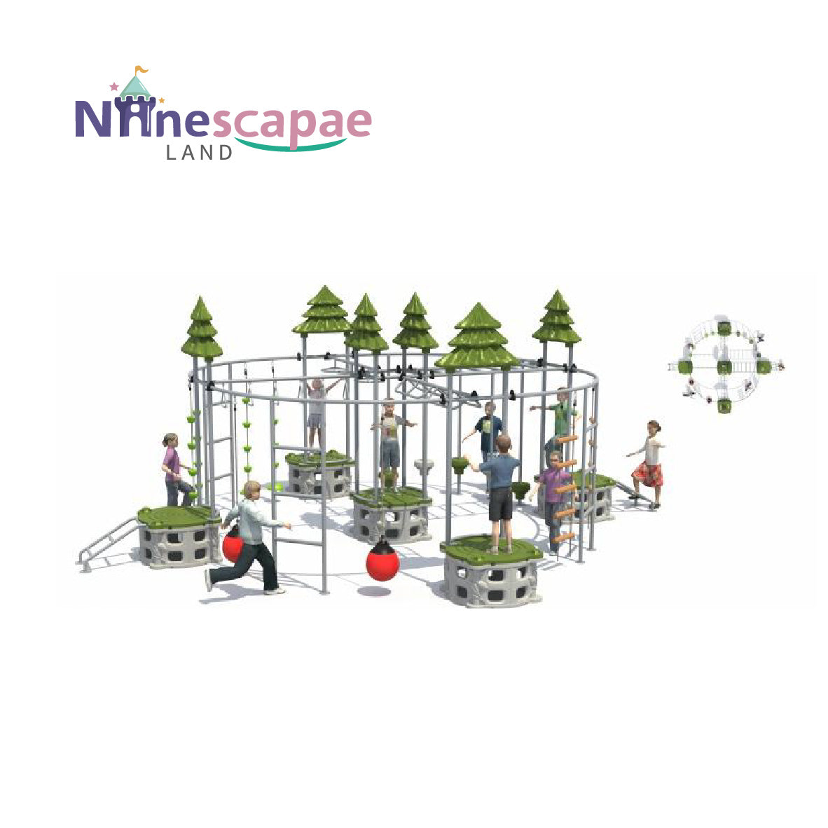 Commercial Outdoor Playground Equipment - NinescapeLand