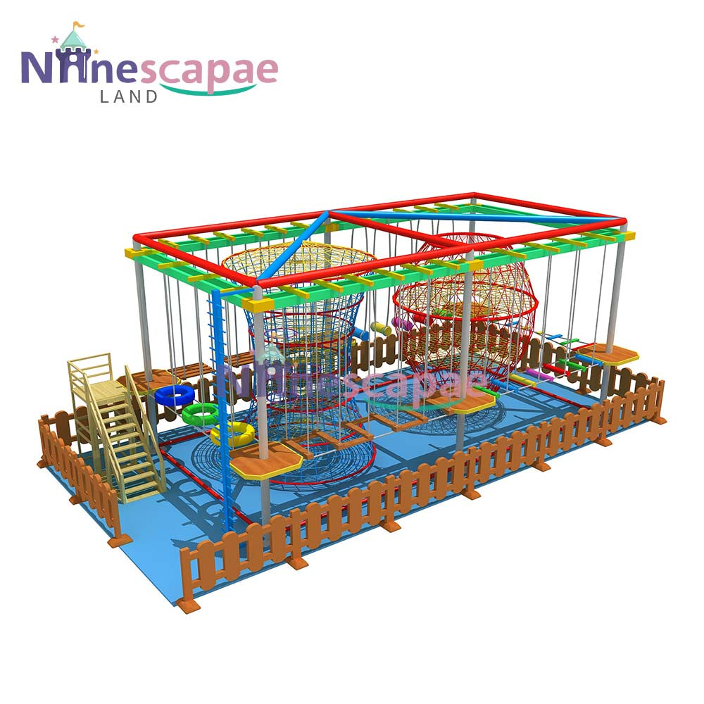 Large Rope Course In House Indoor Ropes Course – NinescapeLand