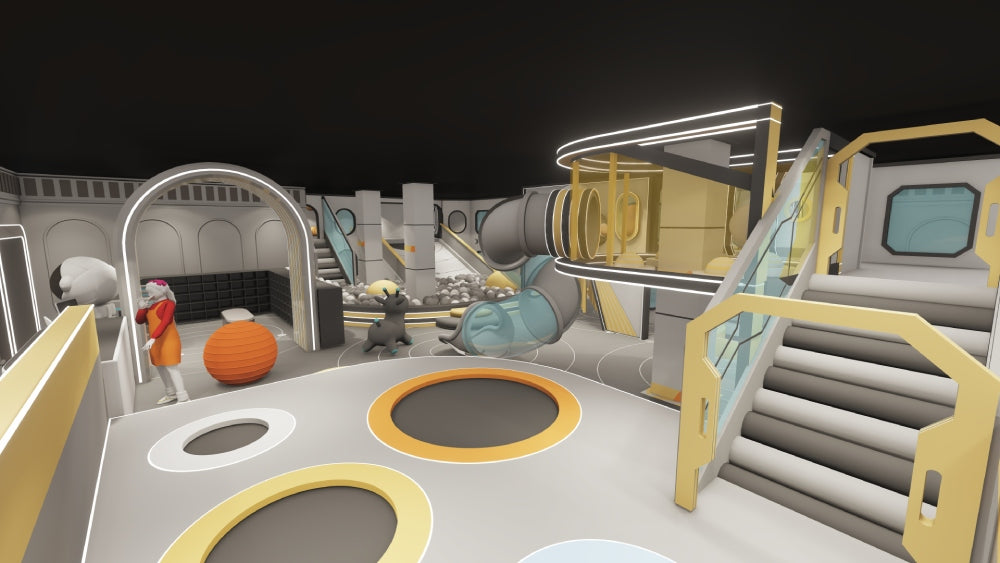 479㎡ Space-Themed Indoor Playground Project in Lithuania