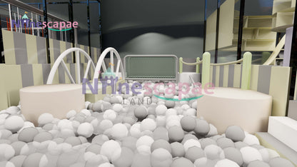 this is a part of indoor playground for shopping malls, this picture is display ocean ball pit.