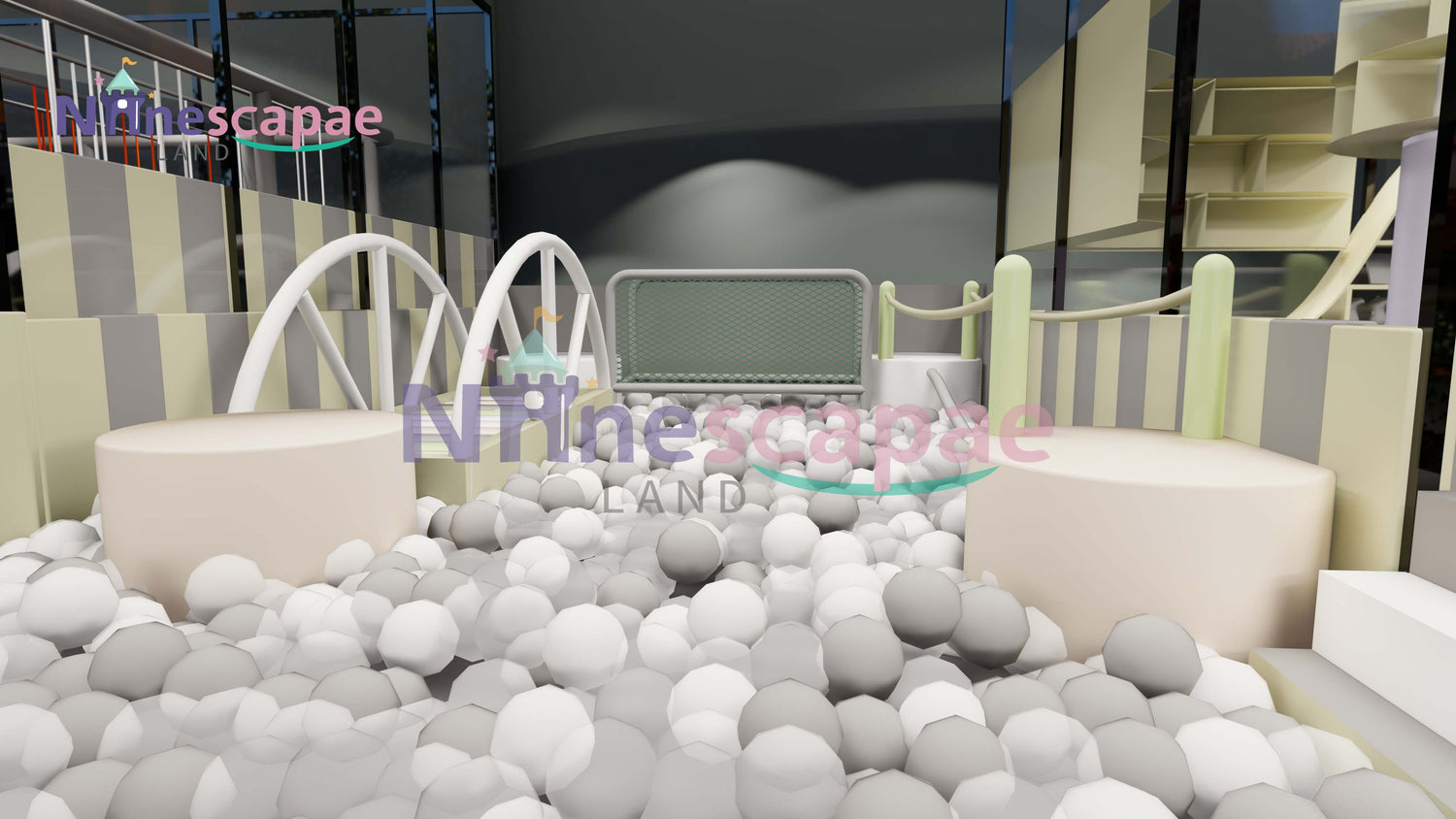 indoor playground ball pit for business