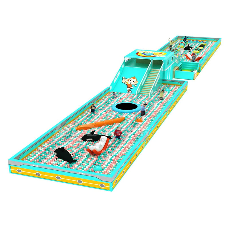 Playground interno com piscina de bolinhas