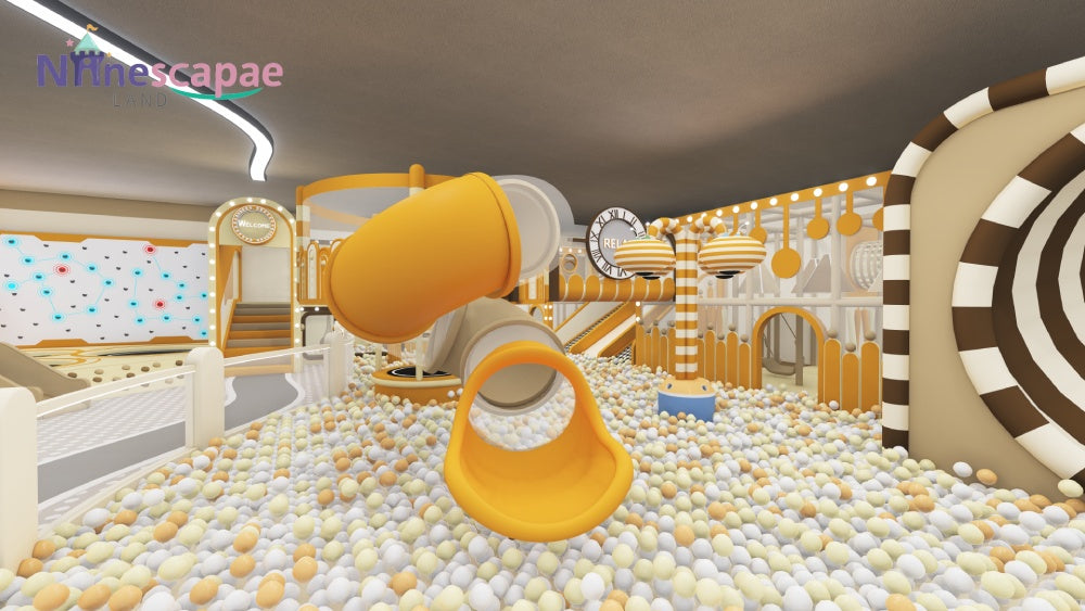 Plastic Slide-best indoor playground nyc