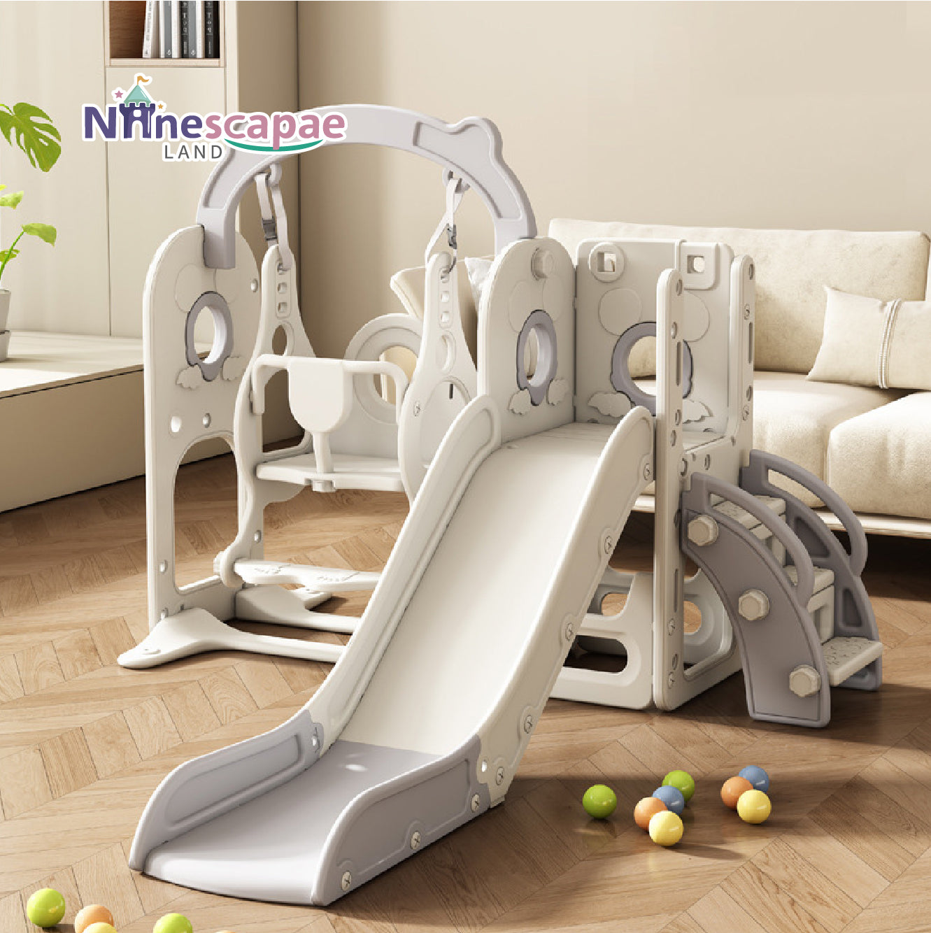 baby swing and slide