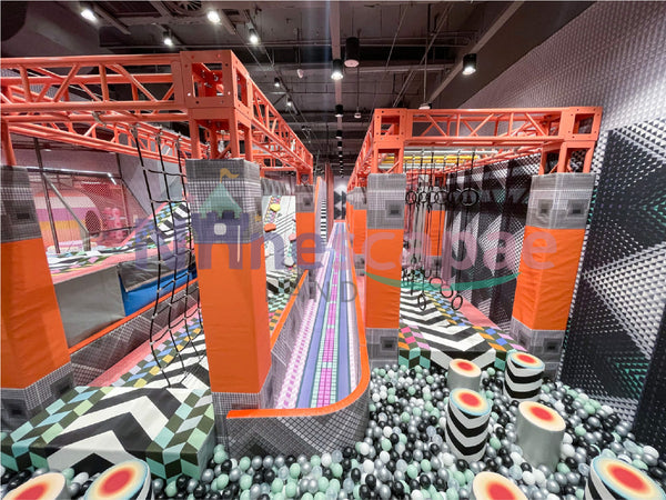 build ninja warrior trampoline park with NinescapeLand