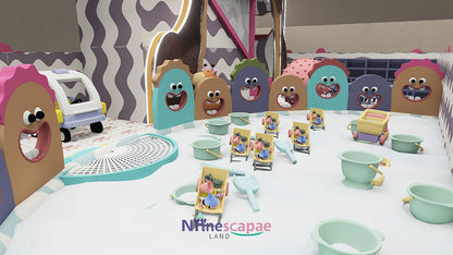 children's indoor play area equipment-sandbox