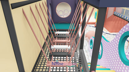 childrens indoor jungle gym-suspension bridge
