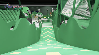childrens indoor play area-kids slide
