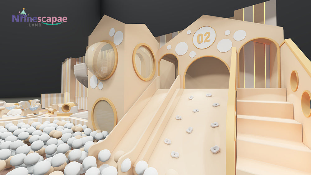 childrens playground equipment-kids climbing wall