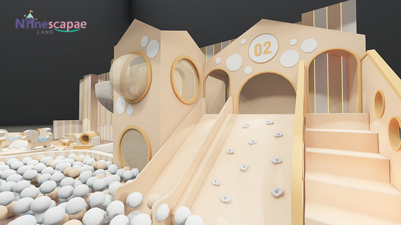 childrens playground equipment-kids climbing wall