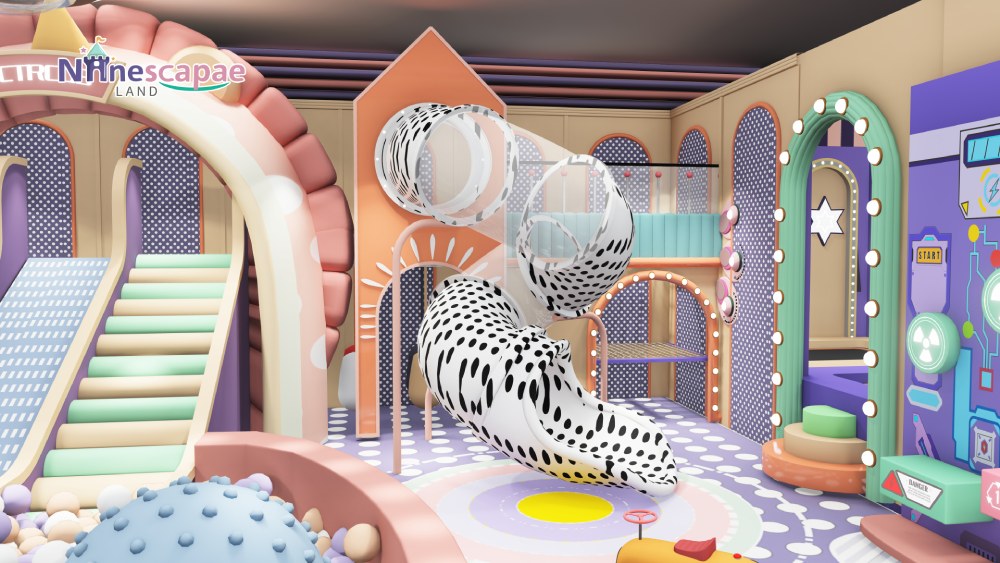 china indoor soft play equipment slide