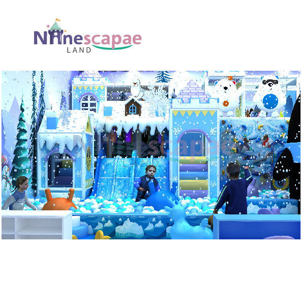 Snowy Fun Christmas Ice Snow Theme Indoor Playground – NinescapeLand