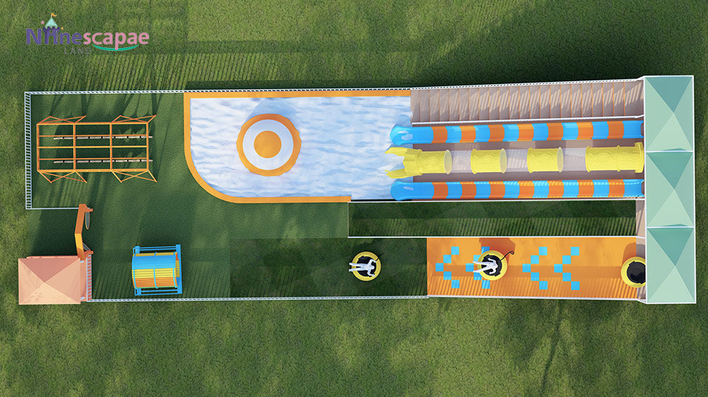 commercial water slide