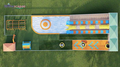 commercial water slide