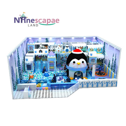 create snow theme indoor playground for your business