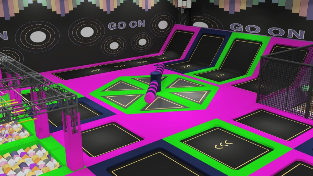 customized indoor trampoline park equipment