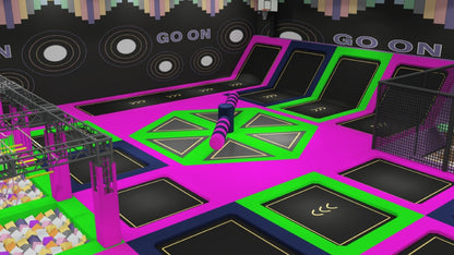 customized indoor trampoline park equipment