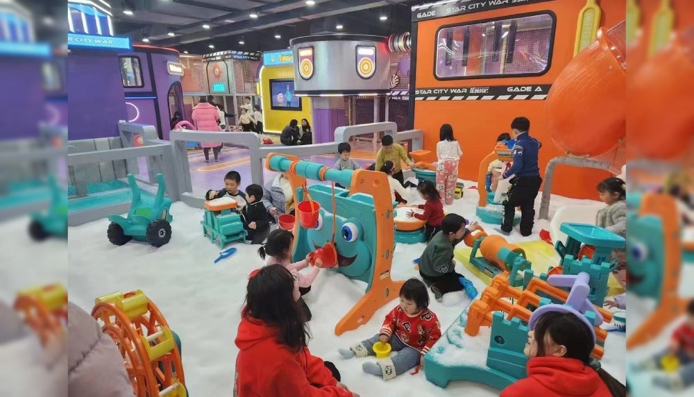 Increase dwell time indoor playground