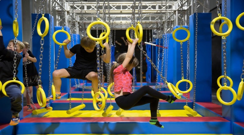 indoor ninja warrior course for kids