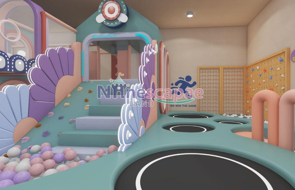 commercial indoor play structures​-indoor jumping playground