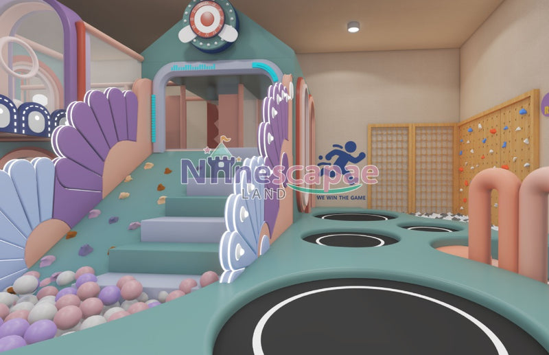 commercial indoor play structures​-indoor jumping playground