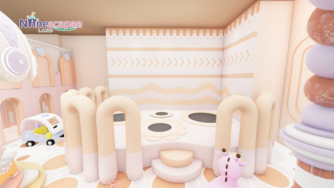 Safe and durable commercial playground for family entertainment centers