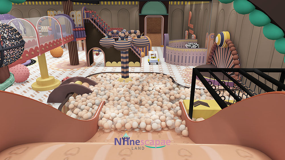indoor park-ball pits with slide