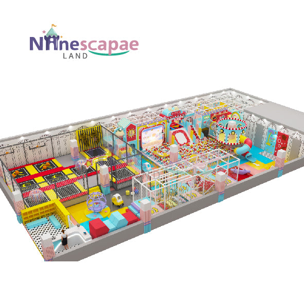 indoor playground structures with play area equipment for sale