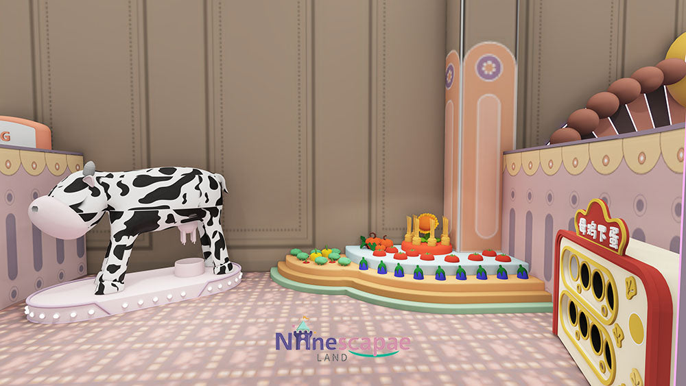 indoor play park-farm role play