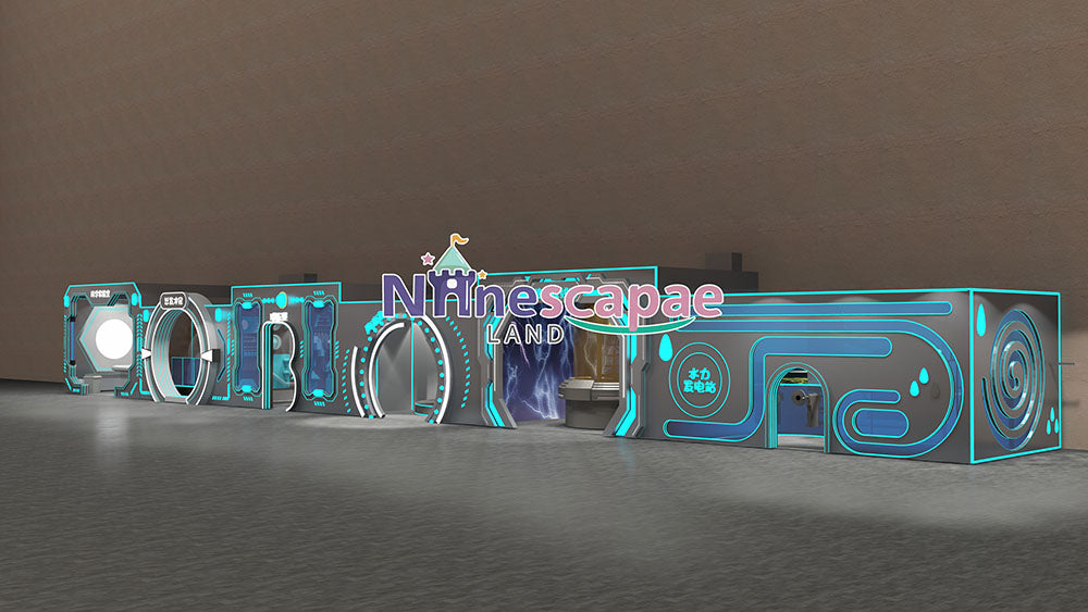 Technology-themed indoor play place