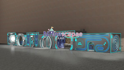 Technology-themed indoor play place
