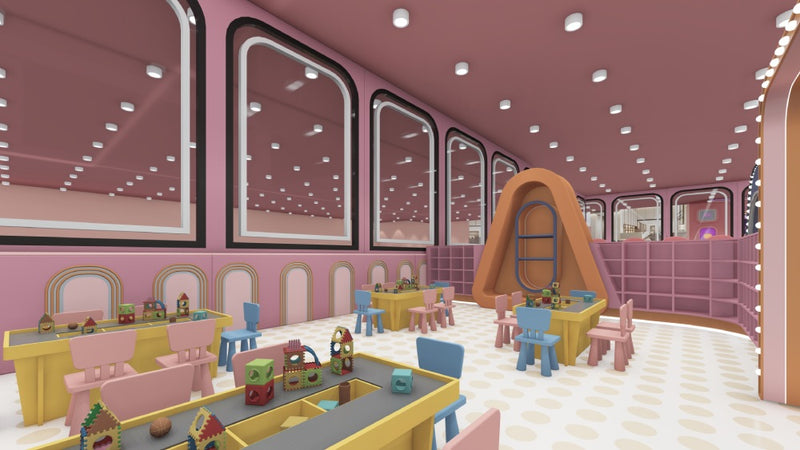 indoor soft playground with Soft Building Blocks