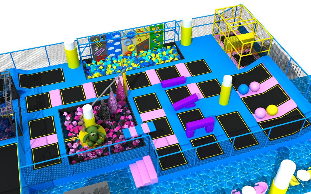 indoor trampoline park design manufacturing