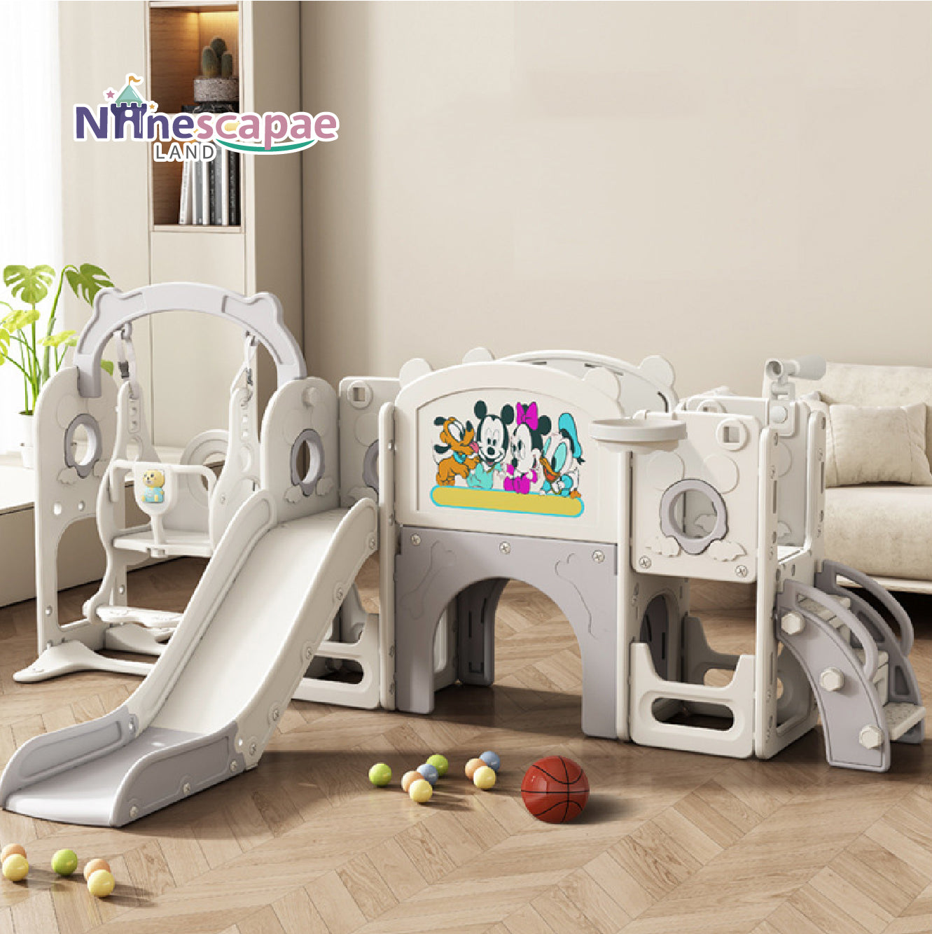 infant swing and slide