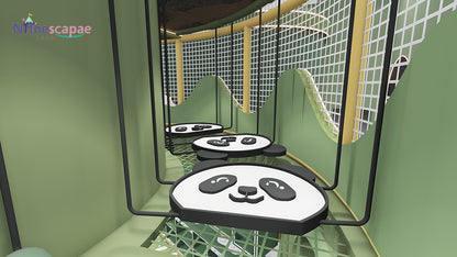 kids play area-balance course