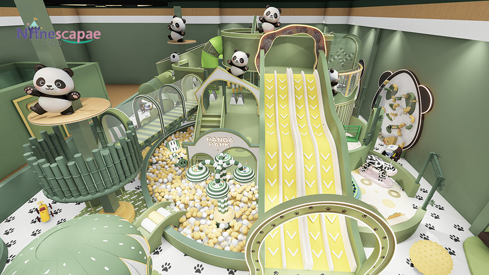 kids play area indoor-slide