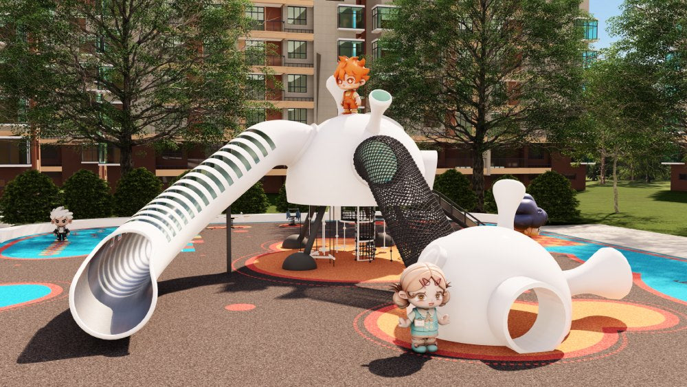 playground equipment in a park