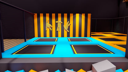 Indoor Park with Trampoline Equipment