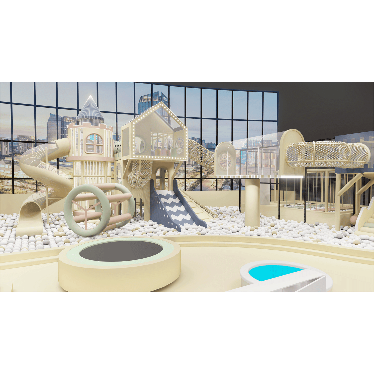 NinescapeLand provide the free installation for indoor playground