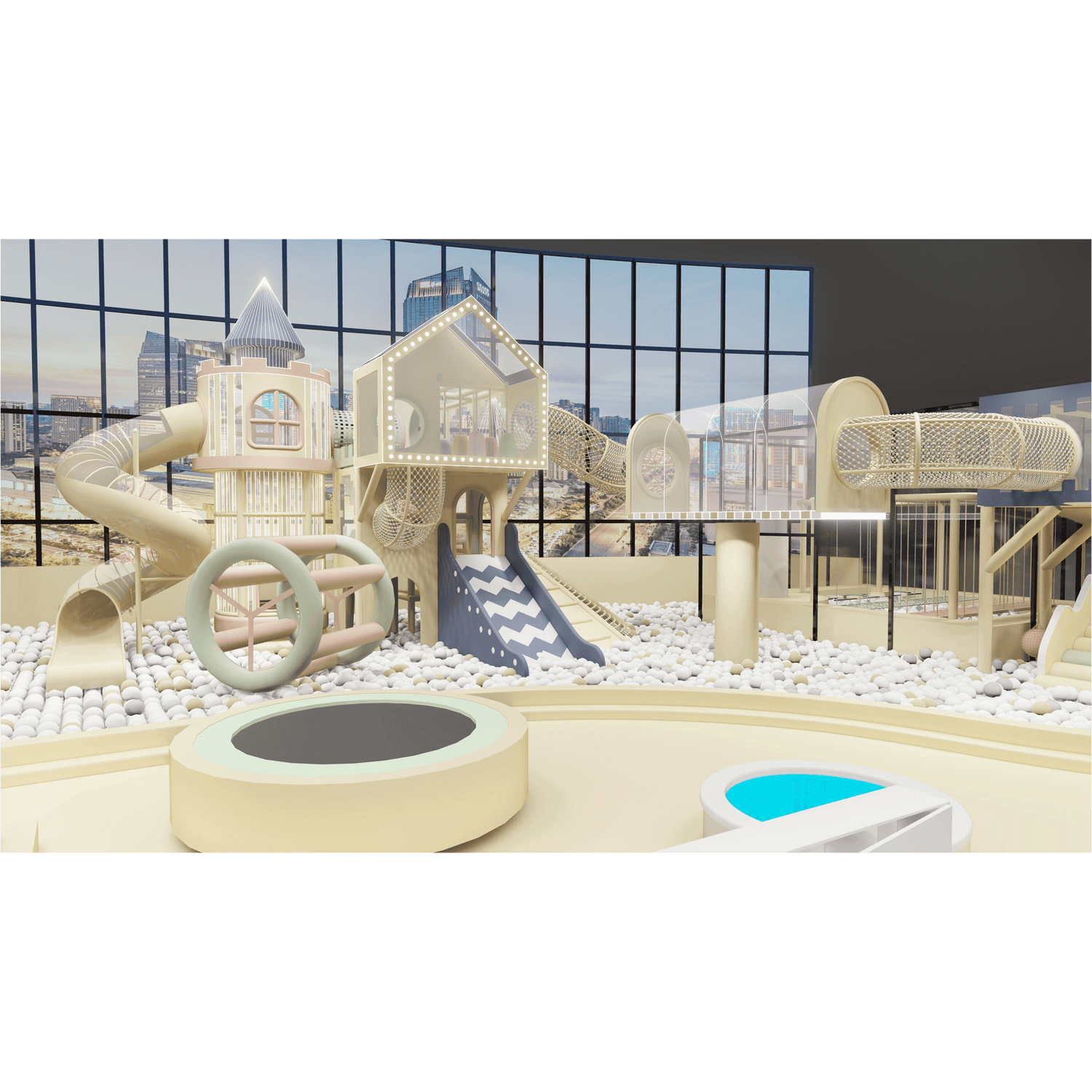 NinescapeLand provide the free installation for indoor playground