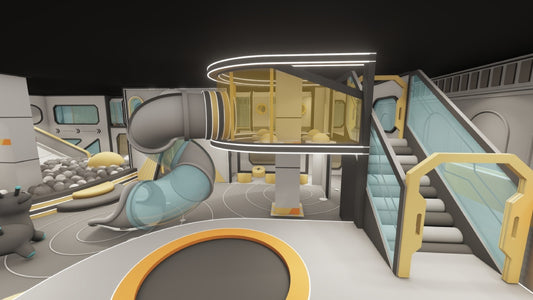 space themed indoor playground