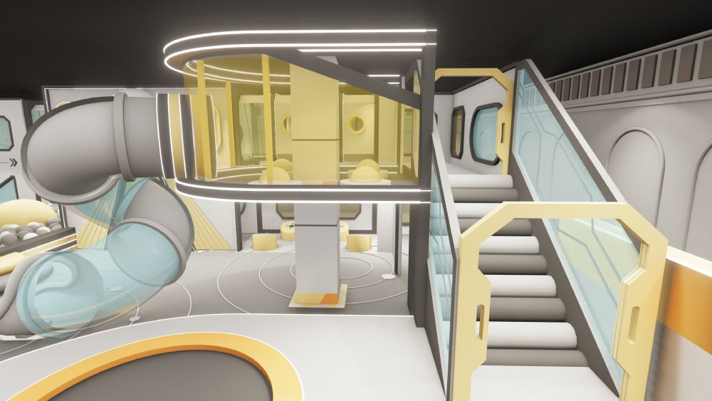 space themed indoor playground